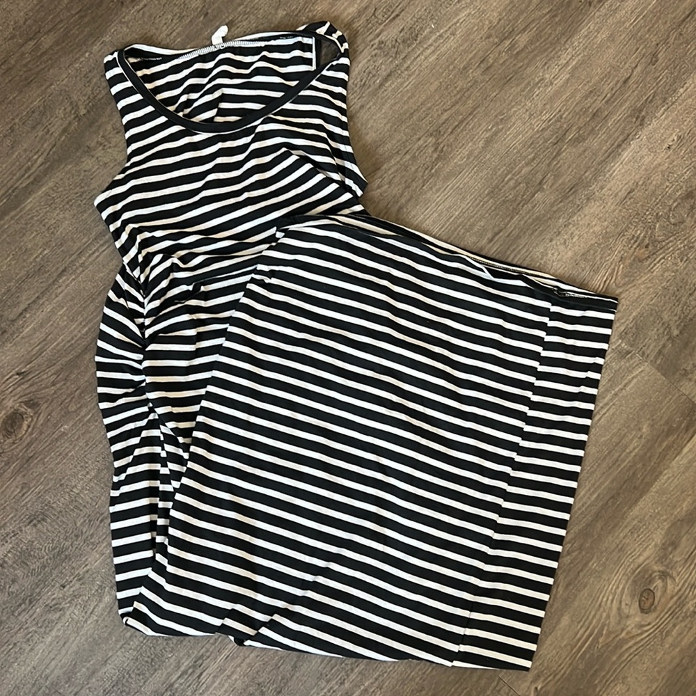Pink Blush Maternity striped dress